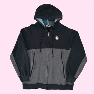 Vintage Y2K Nomis Snowboarding Full Zip Hoodie Jacket Colorblock Spellout Medium